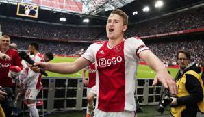 Platz 2: Matthijs de Ligt wechselte im Juli 2019 von Ajax Amsterdam zu Juventus Turin. Insgesamt musste der italienische Serienmeister 85,5 Millionen Euro hinlegen.