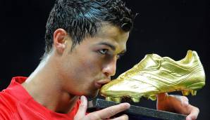 Saison 2007/08: Cristiano Ronaldo (Manchester United) - 31 Tore, 62 Punkte