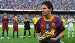 Saison 2009/10: Lionel Messi (FC Barcelona) - 34 Tore, 68 Punkte