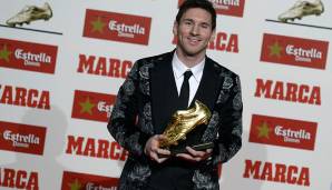 Saison 2012/13: Lionel Messi (FC Barcelona) - 46 Tore, 92 Punkte