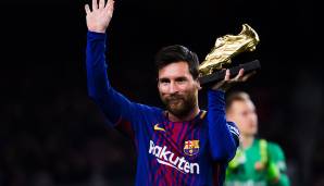 Saison 2016/17: Lionel Messi (FC Barcelona) - 37 Tore, 74 Punkte