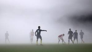 Die Spieler versuchten, die widrigen Wetterverhältnisse bestmöglich auszublenden.