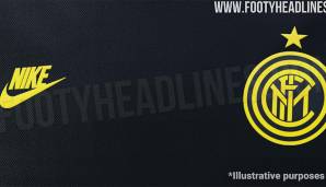 Inter Mailand - 3. Trikot: Ansonsten ist der FC Internazionale wohl in Schwarz und Gelb zu erwarten.