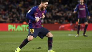 Platz 6 - Lionel Messi (FC Barcelona): 32 Chancen - 56,25 Prozent Trefferquote.
