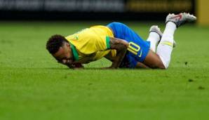 Neymar verletzte sich im Testspiel Brasilien gegen Katar vor der Copa America.