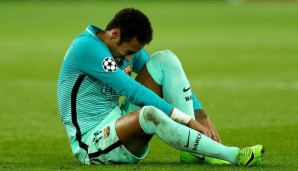 Nach kleineren Pausen fällt Neymar im Dezember 2015 mit einer Adduktorenverletzung fünf Spiele aus. Ein Muskelfaserriss verheilte nicht wie gewollt.