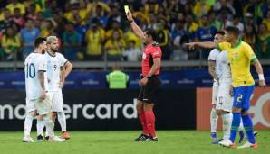 Schiedsrichter Zambrano wurde beim Spiel zwischen Argentinien und Brasilien zum Hauptdarsteller.