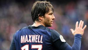 Platz 40: Maxwell - 12 Tore (FC Barcelona, Paris Saint-Germain).
