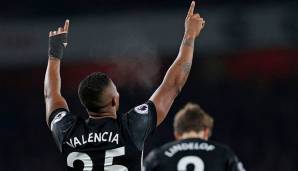 PLatz 32: Luis Antonio Valencia - 14 Tore (Manchester United).