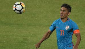 Platz 13: Sunil Chhetri (Indien, 2006 bis heute) - 74 Tore in 118 Spielen.