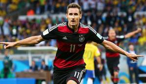 Platz 15: Miroslav Klose (Deutschland, 2001 bis 2014) - 71 Tore in 137 Spielen.