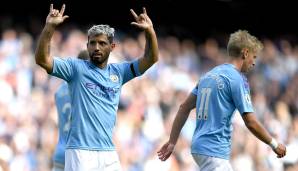 Rang 3: Sergio Agüero (Manchester City): 31 Torbeteiligungen (25 Tore, 6 Assists) in 29 Spielen
