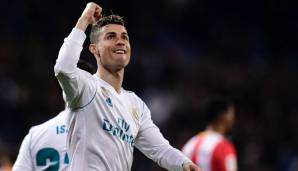 Der Königliche: Für Real Madrid schoss CR7 in 438 Pflichtspielen 450 Tore und wird vermutlich für viele Jahre Rekordtorjäger der Königlichen bleiben.