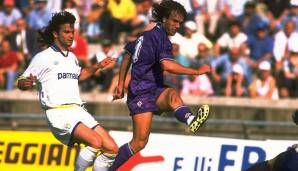 PLATZ 3: GABRIEL BATISTUTA (AC FLORENZ) - 13 Spiele in Folge mit Tor in den Saisons 1992/93 und 1994/95.