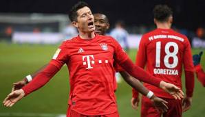 PLATZ 5: ROBERT LEWANDOWSKI (FC Bayern München) - 11 Spiele in Folge mit Tor in der Saison 2019/20.