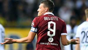 Platz 17: Andrea Belotti (FC Torino) - 7 von 18 Toren - 39 Prozent.