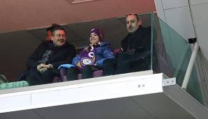 Ankaras damaliger Bürgermeister Melih Göcek (l.) bei einem Spiel zwischen Osmanlispor und Galatasaray im Januar 2016.