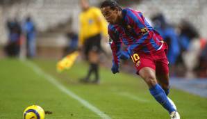 ANGRIFF - Ronaldinho (FC Barcelona) - Gesamtstärke: 95 (FIFA 06).