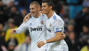 Platz 13: Cristiano Ronaldo & Karim Benzema (Real Madrid, 2010/11): 53 Tore.