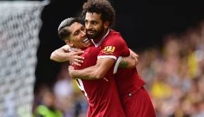 Platz 25: Mohamed Salah & Roberto Firmino (FC Liverpool, 2017/18): 47 Tore.