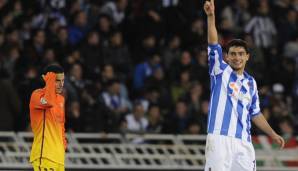 Platz 14: Gonzalo "Chory" Castro (RCD Mallorca, Real Sociedad) - 3 Tore.