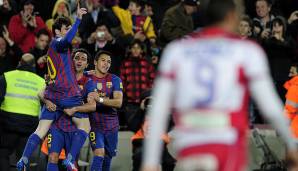 Platz 7 - 72 Tore: Lionel Messi, Alexis Sanchez, Xavi Hernandez (FC Barcelona) – 2011/12.