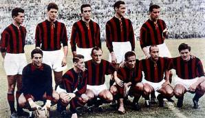 Eine Mannschaft voller Weltstars und Profis: Grande AC Milan von 1954/55.