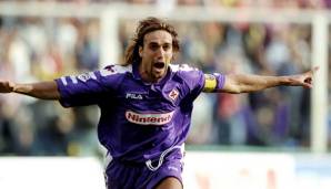 Platz 21: Gabriel Batistuta (AC Florenz, AS Rom, Inter Mailand) – 52 Tore zwischen 2000 und 2003