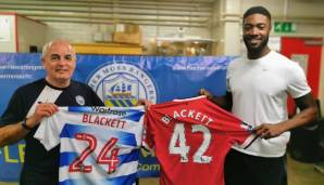Präsident David Horrocks mit Tyler Blackett, der nach seinem Abschied von Fletcher Moss zunächst die Akademie von Manchester United durchlief und aktuell in der zweitklassigen Championship für den FC Reading spielt.