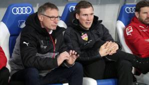 Hannes Wolf und Sportdirektor Michael Reschke (l.) zu gemeinsamen Zeiten beim VfB Stuttgart.