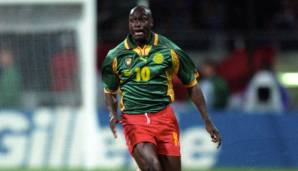 Patrick M’Boma. Erzielte in insgesamt 57 Länderspielen für Kamerun 33 Treffer. Nach seinem Debüt im Jahr 1995 nahm er an den Weltmeisterschaften 1998 und 2002 teil. Gewann zweimal die Afrika-Meisterschaft sowie die Goldmedaille bei Olympia 2000.