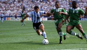 Diego Armando Maradona: Über Boca Juniors und den FC Barcelona fand Maradona in Neapel seine fußballerische Heimat. Als Mannschaftskapitän führte er Argentinien 1986 zum WM-Titel.