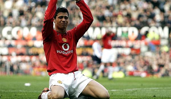 Cristiano Ronaldo spielte zwischen 2003 und 2009 für Manchester United.