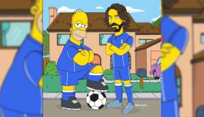 Und Fußball mit Homer Simpson muss auch mal sein.