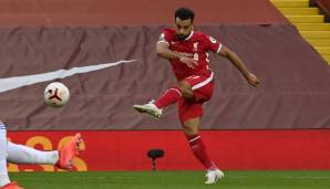 Platz 5: MOHAMED SALAH (Stürmer, FC Liverpool) - 31,18 Millionen Euro (20,23 Millionen Euro Gehalt - 10,96 Millionen Euro Werbeeinnahmen)