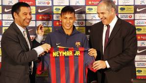 PLATZ 1: NEYMAR - für 88,20 Millionen Euro als 21-Jähriger in der Saison 2013/14 vom FC Santos zum FC Barcelona.