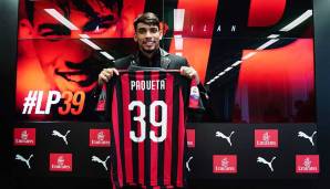 PLATZ 12: LUCAS PAQUETA - für 38,40 Millionen Euro als 21-Jähriger in der Saison 2018/19 von Flamengo zum AC Mailand..