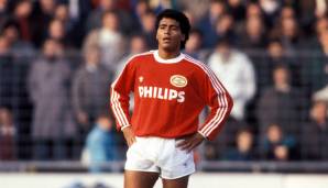 Romario (von 1988 bis 1993 bei Eindhoven): Vor seinem Wechsel zu Barca machte er bei PSV die ersten Schritte in Europa. Seine Quote? 128 Tore und 16 Assists in 148 Spielen! Zudem wurde er dreimal Meister und Pokalsieger.