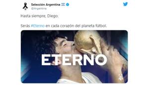 "Mach's gut, Diego. Du wirst ewig in jedem Herzen des Planeten Fußball sein."