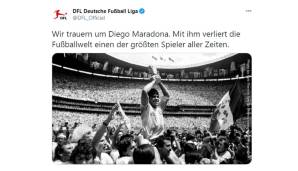 Diego Maradona, Reaktionen