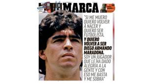 SPANIEN - Marca: "Auf immer und ewig, Diego. Die Fußball-Legende stirbt aufgrund eines Herzstillstands. Maradona ist tot. Argentinien weint um Diego, Neapel weint um Diego. Der ganze Fußballplanet steht unter Schock."