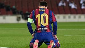 Platz 6: LIONEL MESSI (FC Barcelona): 8 Tore in 8 Ligaspielen.