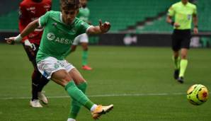 Platz 22 - Adil Aouchiche | Saint-Etienne | Position: Offensives Mittelfeld | Alter: 18 Jahre