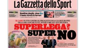 ITALIEN - GAZZETTA DELLO SPORT: "Die Super League, die er (Juve-Boss Andrea Agnelli) fördert, würde eher den Interessen seines Klubs nützen, als den allgemeinen Interessen der Serie A."