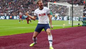 Platz 2: HARRY KANE - 78 Scorerpunkte (58 Tore, 20 Vorlagen) für Tottenham Hotspur.