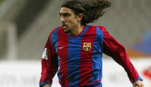 JUAN PABLO SORIN - 2003 beim FC Barcelona: Kam auf Leihbasis nach einer schwierigen Zeit bei Lazio zu Barca. An der Seite von Riquelme etablierte er sich schnell bei Barca als Linksverteidiger, machte 15 Spiele und ging nach einem halben Jahr wieder.