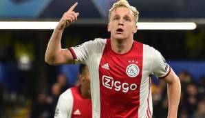 DONNY VAN DE BEEK: Ging 2020 für 39 Millionen Euro zu Manchester United. Noch heute bei den Red Devils, aber seit Anfang 2022 an Everton verliehen.