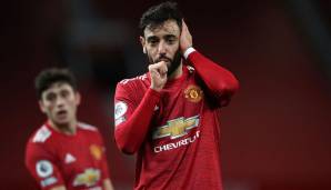 Platz 12: BRUNO FERNANDES (Manchester United) - 113,9 Millionen Euro Marktwert