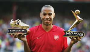 FC Arsenal: THIERRY HENRY - 228 Tore in 376 Spielen zwischen 1999 und 2007.