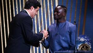 Socrates-Award: SADIO MANÉ (FC Bayern) - Der Offensivspieler wurde für sein Engagement in seinem Heimatland Senegal ausgezeichnet. "Ich tue, was ich kann, für mein Volk und versuche, die Dinge in meinem Land zu verbessern", sagte Mané.